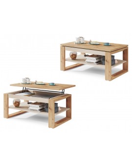 NUO dub artisan / béžová, konferenčný stolík