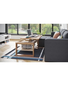 NUO dub artisan / béžová, konferenčný stolík