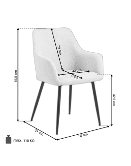 VERA Terakota (textília Basel 44) - MODERNÉ ČALÚNENÉ KABÍNKOVÉ STOLIČKY DO OBÝVAČKY/JEDÁLNE LOFT