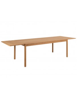 PACIFIC Dub Prírodný 200x100 cm (+2 prídavné dosky 50 cm) – ROZKLADACÍ DREVENÝ STÔL V ŠTÝLE BOHO/SKANDI AŽ DO 300 cm!