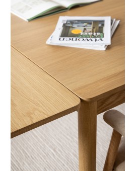 PACIFIC Dub Prírodný 200x100 cm (+2 prídavné dosky 50 cm) – ROZKLADACÍ DREVENÝ STÔL V ŠTÝLE BOHO/SKANDI AŽ DO 300 cm!