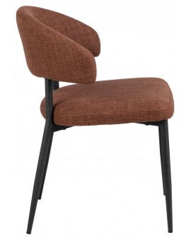 IRIS Terakota (látka Basel 44) – ČALÚNENÁ STOLIČKA S VÝPLETOM DO OBÝVAČKY/JEDÁLNE LOFT