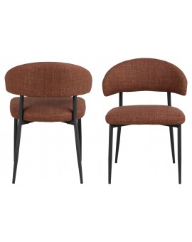 IRIS Terakota (látka Basel 44) – ČALÚNENÁ STOLIČKA S VÝPLETOM DO OBÝVAČKY/JEDÁLNE LOFT