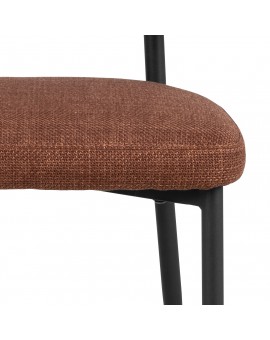 IRIS Terakota (látka Basel 44) – ČALÚNENÁ STOLIČKA S VÝPLETOM DO OBÝVAČKY/JEDÁLNE LOFT