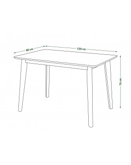 ROXY Prírodný dub, 150cm/80cm - kuchynský/jedálenský stôl RETRO - obdĺžnikový drevený stôl ROXY Prírodný dub, 150cm/80cm - kuchynský/jedálenský stôl RETRO - obdĺžnikový drevený stôl