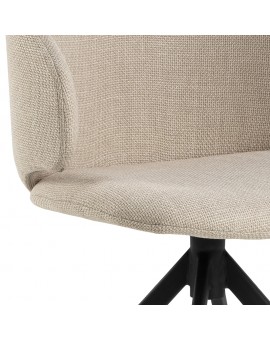 copy of NELA Béžové Latte (látka Monza 90)/béžové nohy – MODERNÁ OTOČNÁ ČALÚNENÁ STOLIČKA DO OBÝVAČKY/JEDÁLNE/KANCELÁRIE LOFT