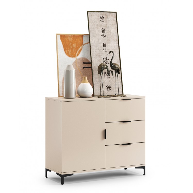 copy of Komoda LANA 03 bílý - STOJÍCÍ SKŘÍŇ SE ŠUPLÍKY