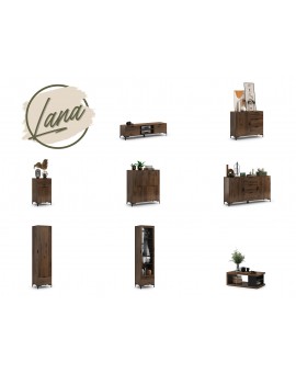 Skriňa LANA 06 Elegantný orech - 1-DVEROVÁ SKRIŇA SO ZÁSUVKOU