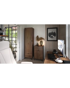 Komoda LANA 03 Elegantný orech -STOJACA KOMODA SO ZÁSUVKAMI