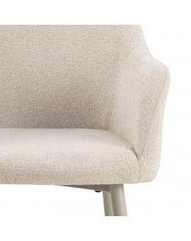 VERA Béžové (tkanina Apia 453)/béžový rám – MODERNÁ ČALÚNENÁ KRESLOVÁ STOLIČKA DO OBÝVAČKY/JEDÁLNE LOFT