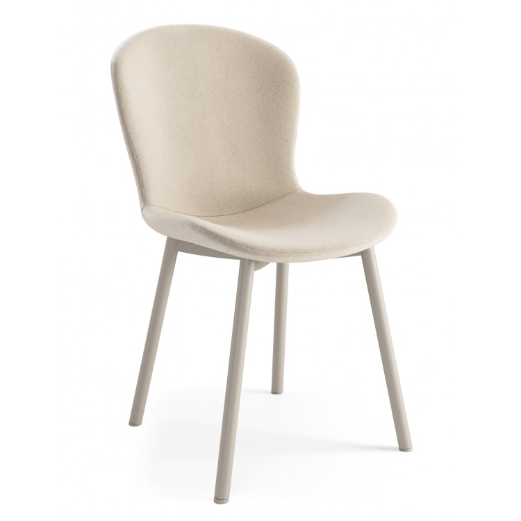 FIORA Béžové (látka Apia 453) / sivobéžový rám (kašmír) - MODERNÁ ČALÚNENÁ STOLIČKA DO OBÝVAČKY/ JEDÁLNE LOFT