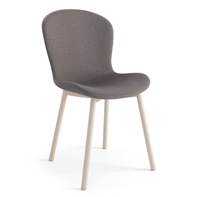 FIORA Svetlosivé Taupe (látka Basel 34) / béžový rám - MODERNÁ ČALÚNENÁ STOLIČKA DO OBÝVAČKY/ JEDÁLNE LOFT