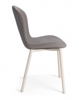 FIORA Svetlosivé Taupe (látka Basel 34) / béžový rám - MODERNÁ ČALÚNENÁ STOLIČKA DO OBÝVAČKY/ JEDÁLNE LOFT