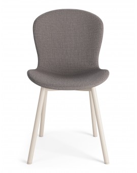 FIORA Svetlosivé Taupe (látka Basel 34) / béžový rám - MODERNÁ ČALÚNENÁ STOLIČKA DO OBÝVAČKY/ JEDÁLNE LOFT