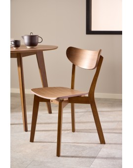 ROXY prírodný orech 90 cm - OKRÚHLY DREVENÝ STÔL DO KUCHYNE/JEDÁLNE RETRO