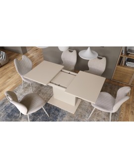 ASTON MINI Béžová (šampanská) - rozkladací stôl so zdvíhacou doskou