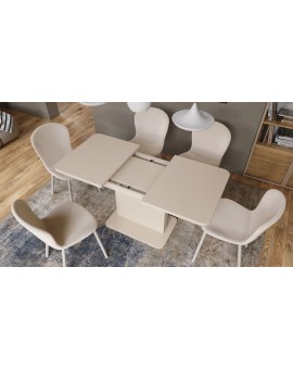 copy of ASTON MINI Čierny Mat - rozkladací stôl so zdvíhacou doskou