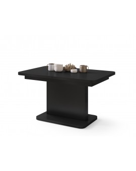 ASTON MINI-Z Čierna Matná - rozkladací stôl so zdvíhacou doskou