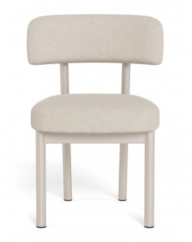 TORAY Beige (Apia 453 fabric)/cashmere base - UPHOLSTERED DINING CHAIR FOR KITCHEN/DINING ROOM