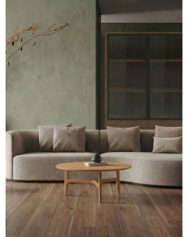 BELLUNO Natural Ash - WOODEN COFFEE TABLE Ø65 cm ROUND MODERN CLASSIC
