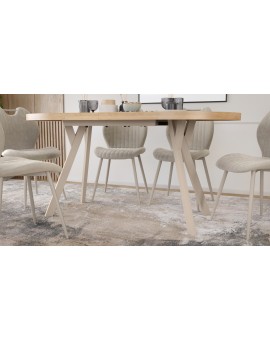 EXPANSO Dub Artisan / kašmírové nohy - OVÁLNY ROZKLADACÍ STÔL 160-360 cm PRE 16-18 OSÔB