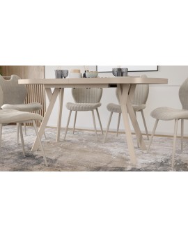 EXPANSO Kašmír / kašmírové nohy - OVÁLNY ROZKLADACÍ STÔL 160-360 cm PRE 16-18 OSÔB