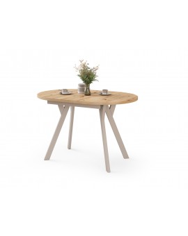 ALMO Dub Artisan / kašmírové nohy - OVÁLNY ROZKLADACÍ STÔL 140-240 cm PRE 10-12 OSÔB