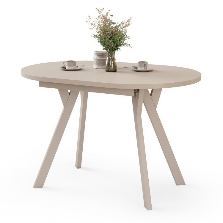 ALMO Kašmír / kašmírové nohy - OVÁLNY ROZKLADACÍ STÔL 120-220 cm PRE 10-12 OSÔB