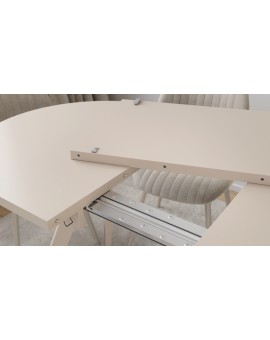 ALMO Kašmír / kašmírové nohy - OVÁLNY ROZKLADACÍ STÔL 120-220 cm PRE 10-12 OSÔB