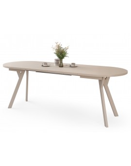 ALMO Kašmír / kašmírové nohy - OVÁLNY ROZKLADACÍ STÔL 120-220 cm PRE 10-12 OSÔB