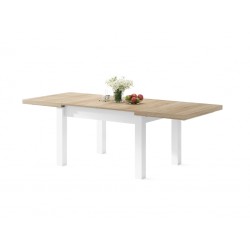 ROYAL jedálenský stôl rozkladací - dub sonoma / biela, pre 8 osôb