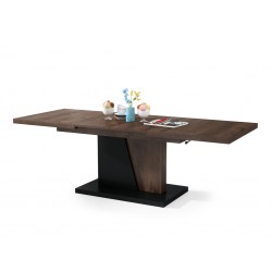GRAND NOIR dub hnedý / čierny, rozkladacia, konferenčný stôl, stolík