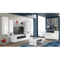 FOLK RTV-185, tv skrinka, BIELY MAT / BIELY LESK / BETON MILLENIUM