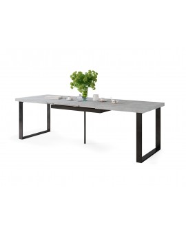 AVELLA Beton Svetlý Ateliér - LOFTOVÝ STÔL DO OBÝVACEJ IZBY / JEDÁLNE ROZKLADACÍ DO 3,1 m!