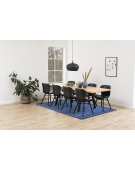 stolička BALTEA čierna koženka / nohy čierne - moderná do obývacej izby / jedálne stolička BALTEA čierna koženka / nohy čierne - moderná do obývacej izby / jedálne